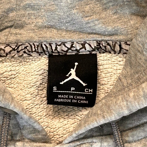 Jordan Zip Up Hoodie Grey Size Small - Picture 3 of 5
